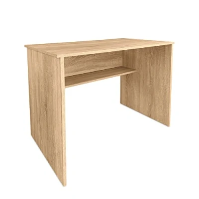 Afbeelding van Somnia Computertafel, Cambria afwerking, praktisch en functioneel, afmetingen: 90 cm (B) x 49,5 (D) 77 (H), hout,