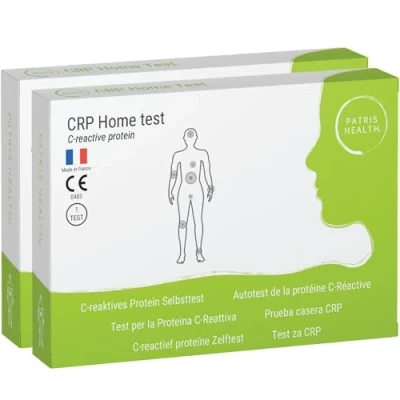 Afbeelding van 2 x Patris Health® C reactieve proteïne test (PCR), zelftest bij infecties of ontstekingen in het lichaam