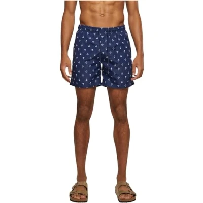Afbeelding van Urban Classics B T Pattern Zwemshorts, Heren, Maat: XS, Anchor navy