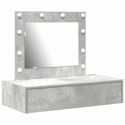 Afbeelding van vidaXL Beton grijs 83 x 40 70 cm Make up Kaptafel Rechthoekig
