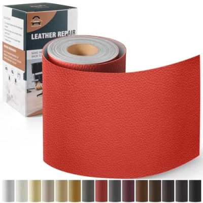 Afbeelding van Leder reparatie kit, 10 x 160 cm OAZ kunstleer zelfklevend, kit lederen patch zelfklevende patches voor autostoelen meubels sofa tassen,Rot