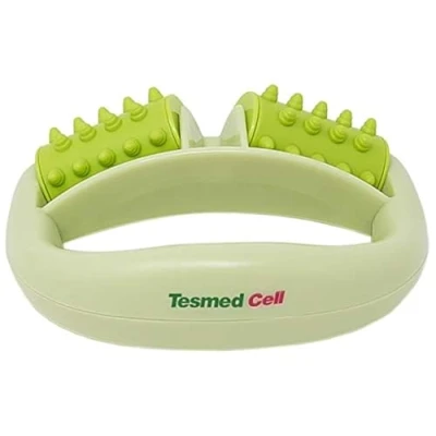 Afbeelding van TESMED Cell Anti cellulitis massageroller met handvat, groen