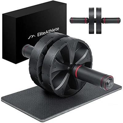 Afbeelding van EliteAthlete AB Roller buikspiertrainer Sixpack trainer buikroller buikwegtrainer buiktrainer Wheel incl. gewatteerde kniemat