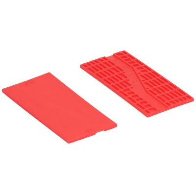 Afbeelding van Tunnel beglazingsblokjes (100x48x3mm) rood per 500 stuks