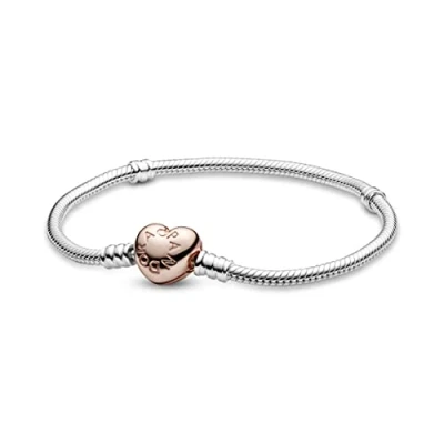 Afbeelding van Pulsera Pandora 580719 19 mujer plata corazón Rose