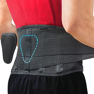Afbeelding van Rugbrace van Sparthos Onmiddellijke verlichting voor rugpijn, hernia schijf, ischias, scoliose en meer! Ademend mesh ontwerp met lumbale pad verstelbare steunriemen onderrug riem [M]