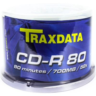 Afbeelding van Traxdata CD R 700MB/80 minuten 52x 50pk