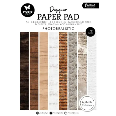 Afbeelding van Designer Paper Pad Photorealistic Essentials nr.331