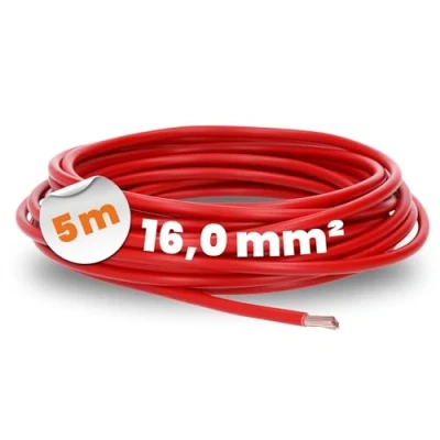 Afbeelding van 5 meter Lapp 4520046 H07V K 16,0 mm² rood I bedradingskabel kernkabel flexibel PVC enkeladerig meeraderig 16mm2 bedrading