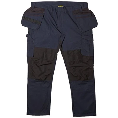 Afbeelding van Blaklader Service werkbroek met stretch en spijkerzakken 1496 1330 Donker marineblauw/Zwart D112