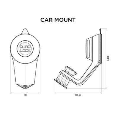 Afbeelding van QUAD LOCK Windscreen/Dash Car Mount