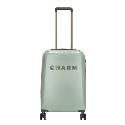 Afbeelding van Charm London Travel Trolley S lichtgroen Harde Koffer
