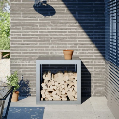 Afbeelding van vidaXL Haardhoutrek 60x40x60 cm gegalvaniseerd staal