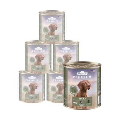 Afbeelding van Dehner Premium hondenvoer voor volwassenen, runder en wild, 6 x 800 g (4,8 kg)