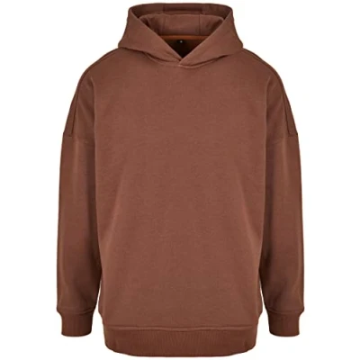 Afbeelding van Build Your Brand Oversized cut on sleeve hoodie voor heren, bark, XL