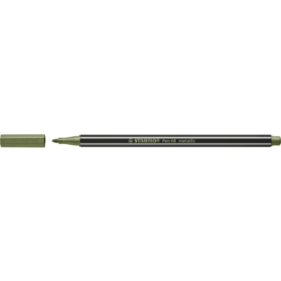 Afbeelding van Viltstift STABILO Pen 68/843 medium metallic lichtgroen