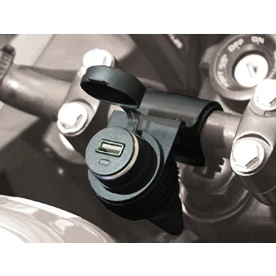 Afbeelding van BC Battery Controller 710 S12USB waterdichte boordstekkerdoos/sigarettenaansteker met stuurhouder voor motorfiets USB adapter 5 V