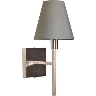 Afbeelding van Landelijke Wandlamp Steady Lighting Metaal Landelijk E14 L: 19.5cm Voor Binnen Woonkamer Eetkamer Zilver