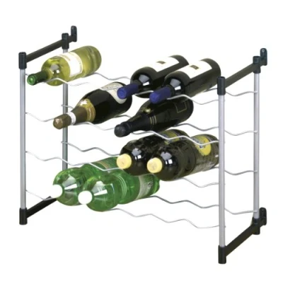 Afbeelding van Metaltex rek Cabernet voor 24 flessen, Zilver, 2,2 x 40 60 cm