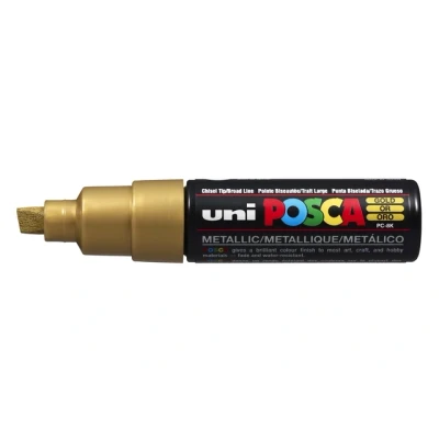 Afbeelding van uni ball Paint Marker op waterbasis Posca PC 8K goud paintmarker