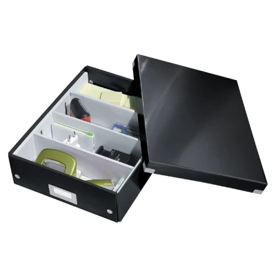 Afbeelding van Sorteerbox Leitz WOW Click &amp; Store 280x100x370mm zwart