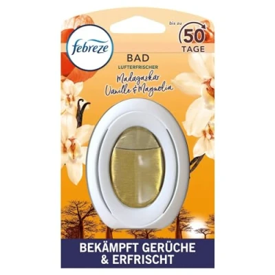 Afbeelding van Febreze Vanille Bad Luchtverfrisser, Continue geurverwijdering en preventie, 1 stuk