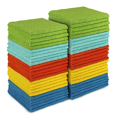 Afbeelding van AIDEA microvezel poetsdoeken, vodden, raamdoeken, microvezeldoeken, theedoeken, 50 stuks, 30x30cm