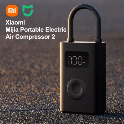 Afbeelding van Xiaomi Mijia Luchtpomp 2 MJCQB06QW Draagbare Universele Elektrische Luchtcompressor Band Sensor Mi Schat Opblaasbare voor Auto Fiets