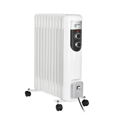 Afbeelding van Teesa TSA8049 Elektrische olieradiator 11 ribben 2500 W met thermostaat en 3 warmtestanden