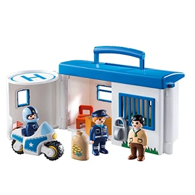 Afbeelding van PLAYMOBIL 123 Meeneempolitiestation 9382