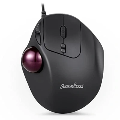 Afbeelding van Perixx Perimice 517 Ergonomische muis met trackball 400/1000 dpi bedraad