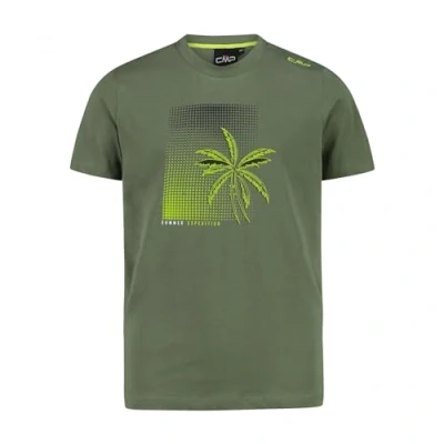 Afbeelding van CMP Uniseks T shirt van jersey voor kinderen en jongens, Salie, 110