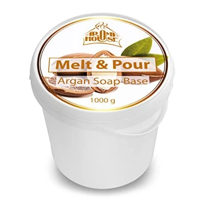 Afbeelding van Zeep Basis van Glycerine Crystal Argan 1000g Gietzeep Eenvoudig Zepen Omsmelten Transparant Creatieve Ruwe Maak Je Eigen Smelten