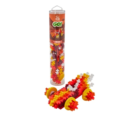 Afbeelding van Plus Color Cars Fire Tube Constructiespeelgoed Set Met Bouwstenen 200 Delige Bouwset Bouwspeelgoed Vanaf 3 Jaar