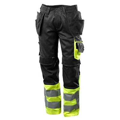 Afbeelding van Mascot Safe Supreme Broek met spijkerzakken 17531 860 Zwart/hi vis geel C58 90