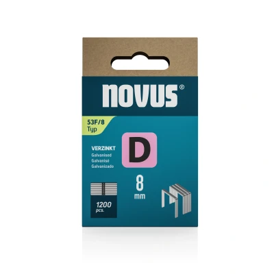 Afbeelding van Novus Niet met platte draad D 53F/8mm (1.200 stuks)