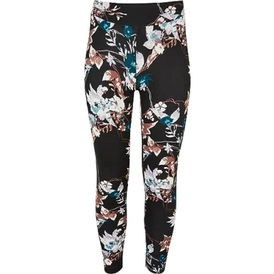 Afbeelding van Urban Classics SOFT AOP Legging voor kinderen, Maat: 158/164, Blacksoftflower