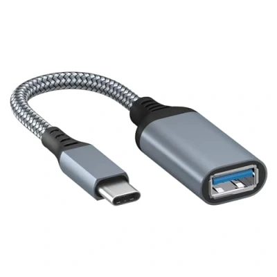 Afbeelding van MMOBIEL USB C naar Vrouwelijk OTG Adapter Type 3.0 5 Gbps Data Overdracht Geschikt voor iPhone 15, iPad, MacBook Pro/Air, Samsung Galaxy S24 S23 S22 S21 Grijs