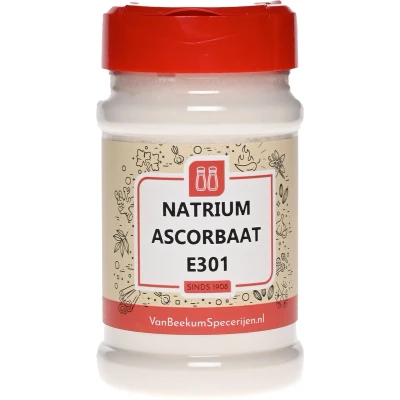 Afbeelding van Van Beekum Specerijen Natrium Ascorbaat (vitamine C poeder) E301 Strooibus 250 gram