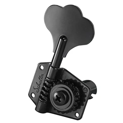 Afbeelding van Schaller bas mechanieken BML 4L zwart Chrome, BMBCL Basgitaar stemmechaniek