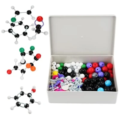 Afbeelding van Surplex Moleculaire Model Kit 307 Stks Organische en Anorganische Chemie Wetenschappelijke Structuur Bouwen Atoom Links Educatief Speelgoed Onderwijs Leren Set met gebruikershandleiding