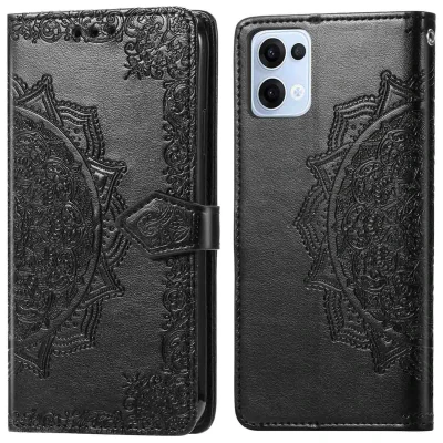 Afbeelding van imoshion Hoesje Geschikt voor Oppo Reno 13 Mandala Bookcase Zwart