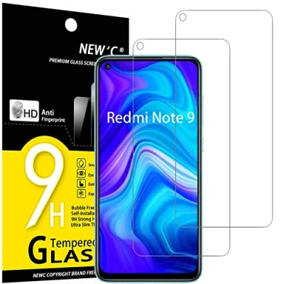 Afbeelding van NEW&#039;C 2 Stuks, Screen Protector voor Xiaomi Redmi Note 9, 10X, Gehard Glass Schermbeschermer Film 0.33 mm ultra transparant, resistent