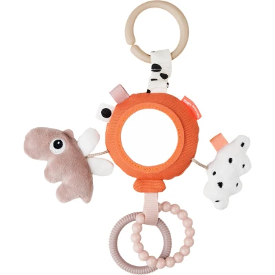 Afbeelding van Done By Deer Speeltje To Go Activity Mirror Happy Clouds Papaya