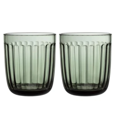Afbeelding van Iittala Raami drinkglas 26 cl set van 2 Groen
