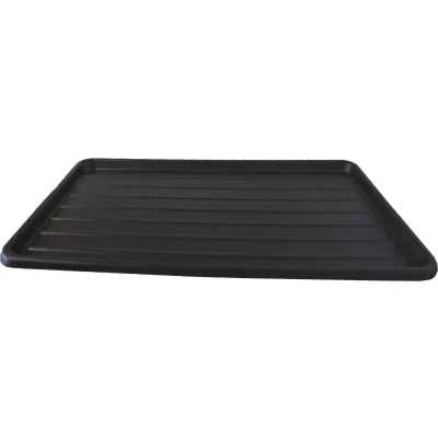 Afbeelding van Plastic lade voor draadkooi met deur en schuifdeur nr. 5 zwart 121x75 cm Gebr. de Boon
