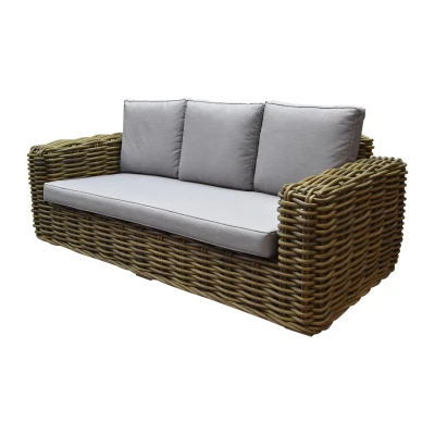 Afbeelding van Sumatra 3 zitsbank naturel rotan