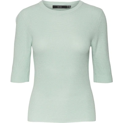 Afbeelding van Vero Moda VMNEWLEXSUN 2/4 TIGHT O NECK BLOUSE GA Dames Trui Maat M