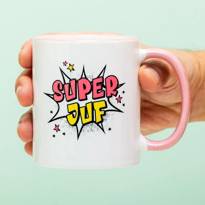 Afbeelding van Mok Super Juf van Cadeau