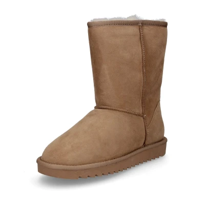 Afbeelding van ara Snowboots, Dames, Maat: 39, Cognac Veloursleer